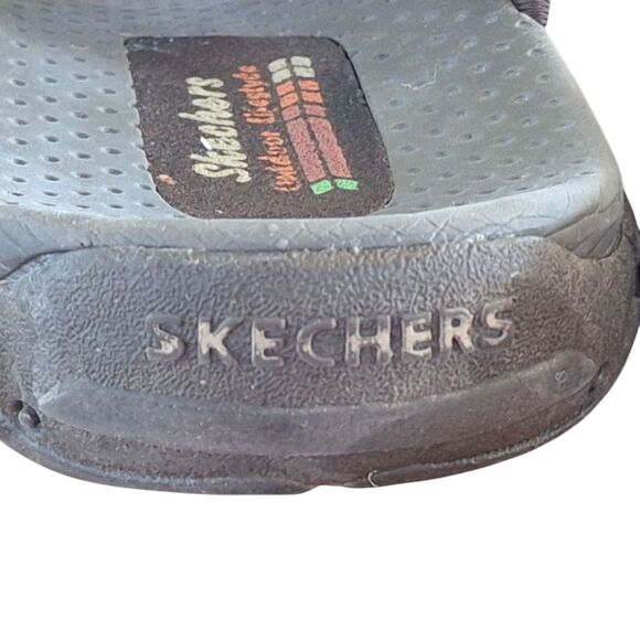 Skechers Reggae Trailway Chocolate Flip-Flop Slide Comfort Sandals Women 11 41 - Picture 7 of 16